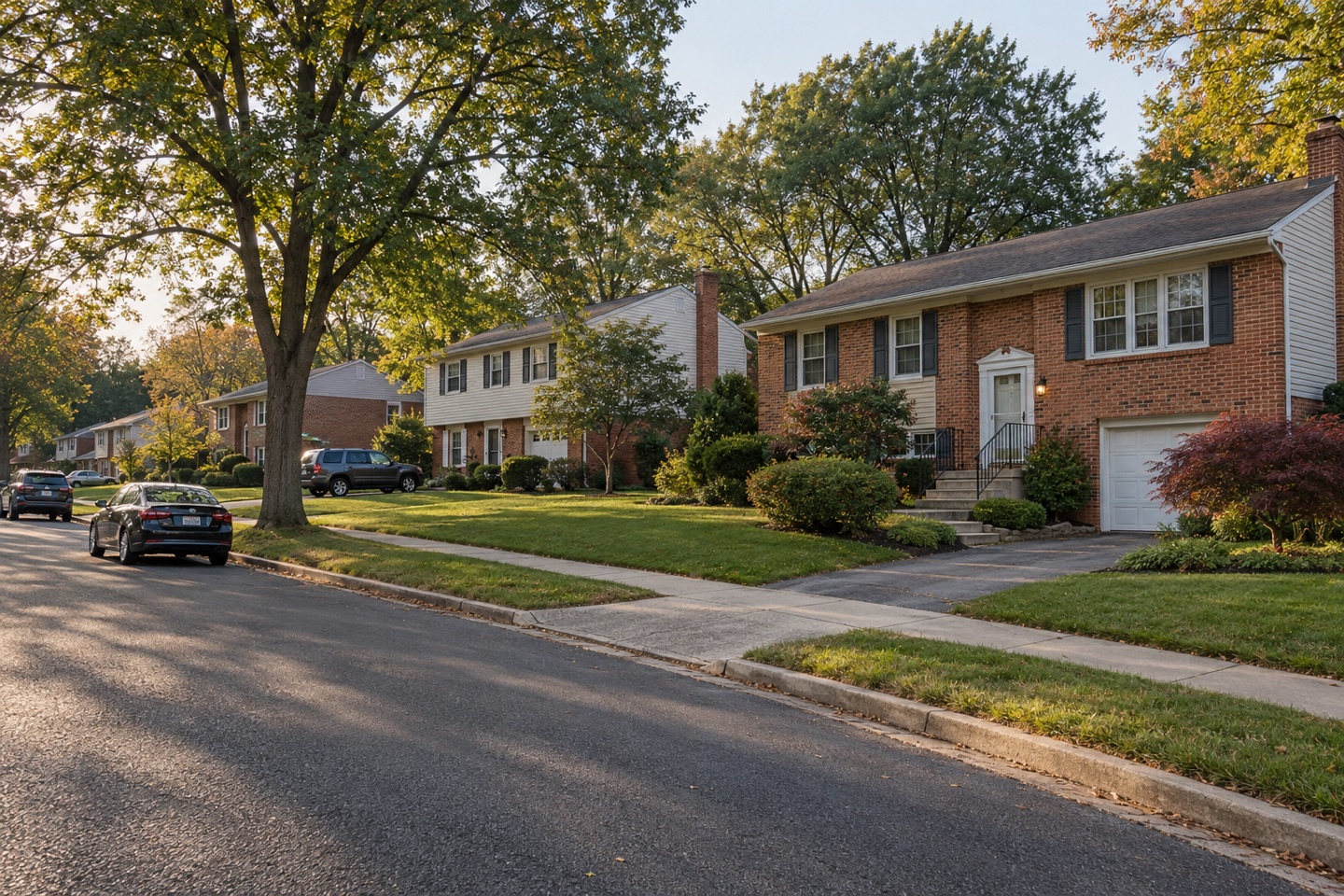 Illustrative residential street in Bowie, Prince George’s County